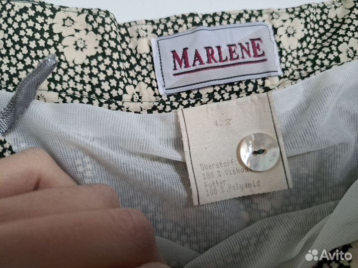 Винтажная юбка длины миди в цветочек