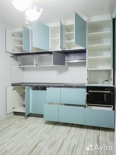 Прямая кухня с мдф фасадами