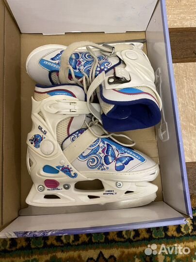 Коньки для девочки 30-33, 33-34 размер