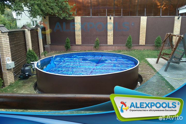 Морозоустойчивый каркасный бассейн 2,44 х 1,25м