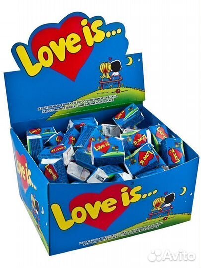 Жевательная резинка love IS. банан и клубника