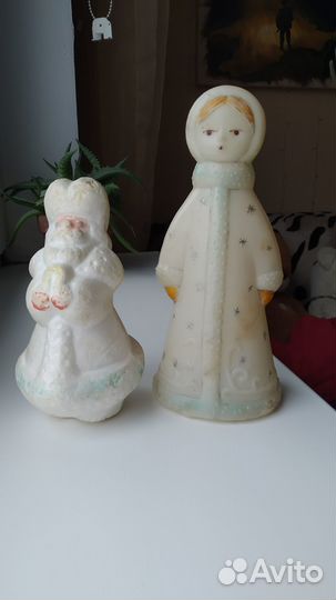Фигурка советская деда мороза и снегурки