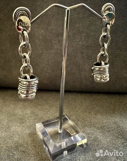 Серьги dolce gabbana 100% оригинал