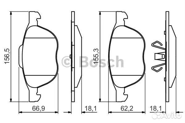 Колодки тормозные дисковые перед