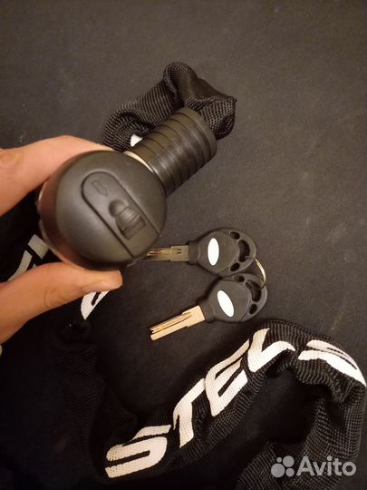 Замок на цепь велосипеда Stels, 120 см