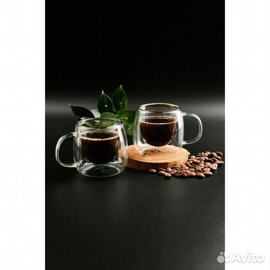 Кружка стеклянная с двойными стенками Magistro «Ду