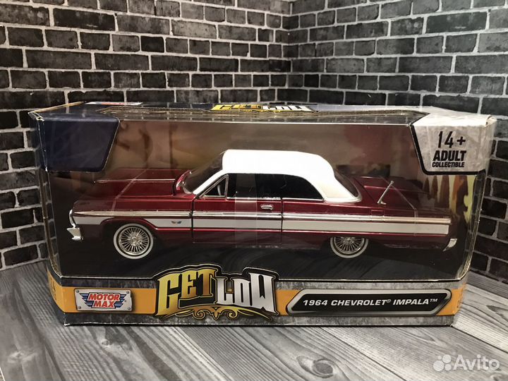Motormax 1/24 Chevrolet Impala 1964 Lowrider Red