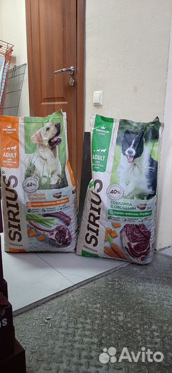 Корм для взрослых собак sirius