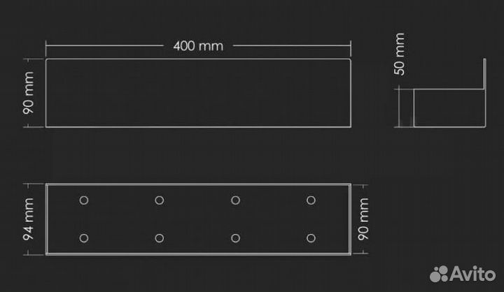 242322 Полка Otherform М2.1.400.SS-W
