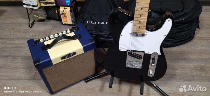Электрогитара телекастер с комбоусилителем новые