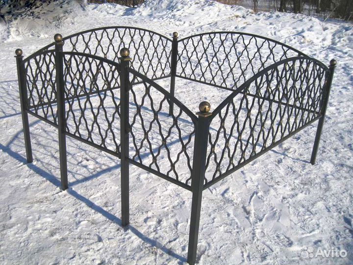 Кованые ограждения для кладбища с доставкой