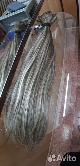 Волосы на заколках искусственные