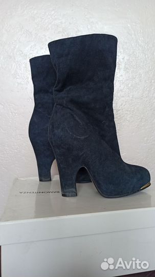 Ботильоны женские 36 размер натуральная замша