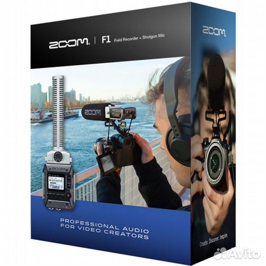 Рекордер Zoom F1-SP новый, с микрофоном пушкой