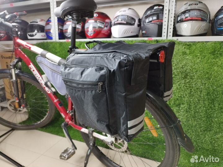 Велосумка на багажник. Новая. Цвет черный