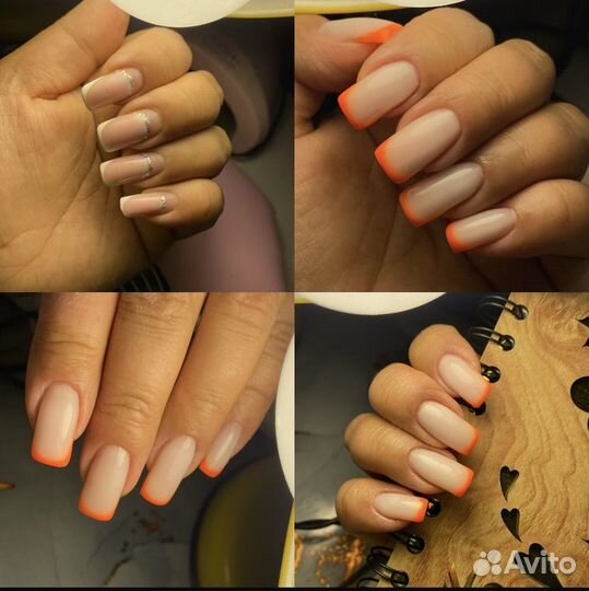 Маникюр ногтей с укреплением