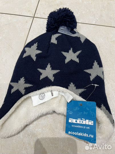 Шапка детская зимняя новая 50-52 размер