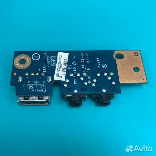 Плата USB и Audio ноутбука Asus X53U 435NOU88L01