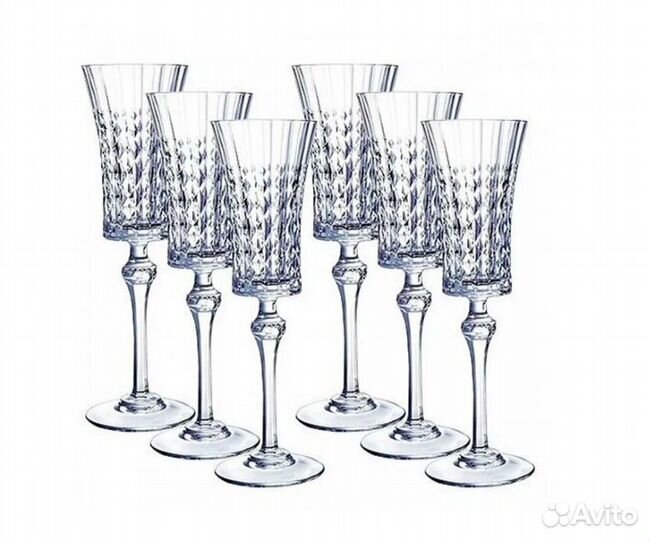 Набор из 6-ти фужеров для шампанского Lady Diamond