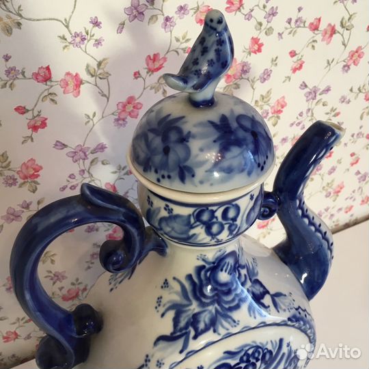 «Гжель» Керамический заварочный чайник