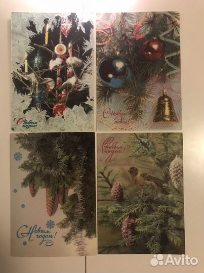 Советские новогодние открытки. Оригинал