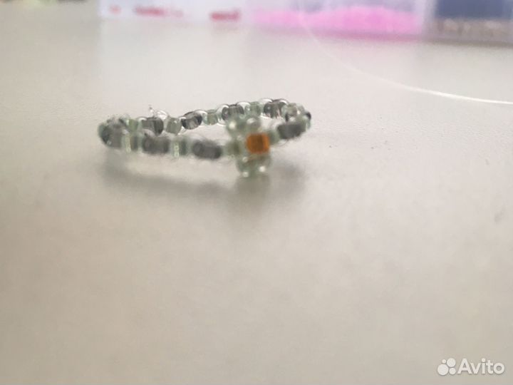 Кольцо из бисера