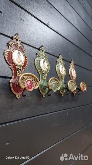 Фурнитура. Крючок. Вешалка. Барокко. Антиквариат