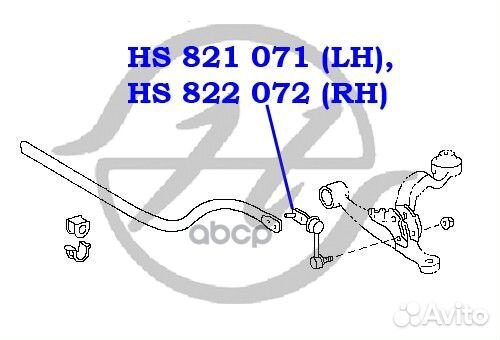 Тяга стабилизатора HS 821 071
