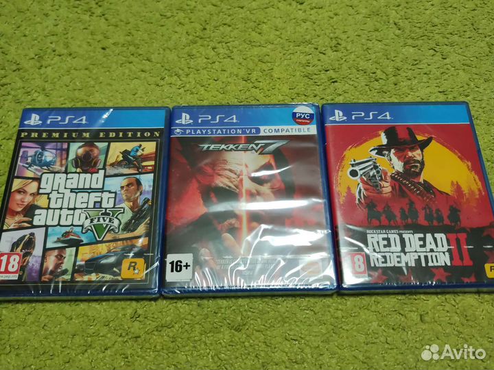 Игры для Sony ps4 GTA5 RDR2 tekken 7