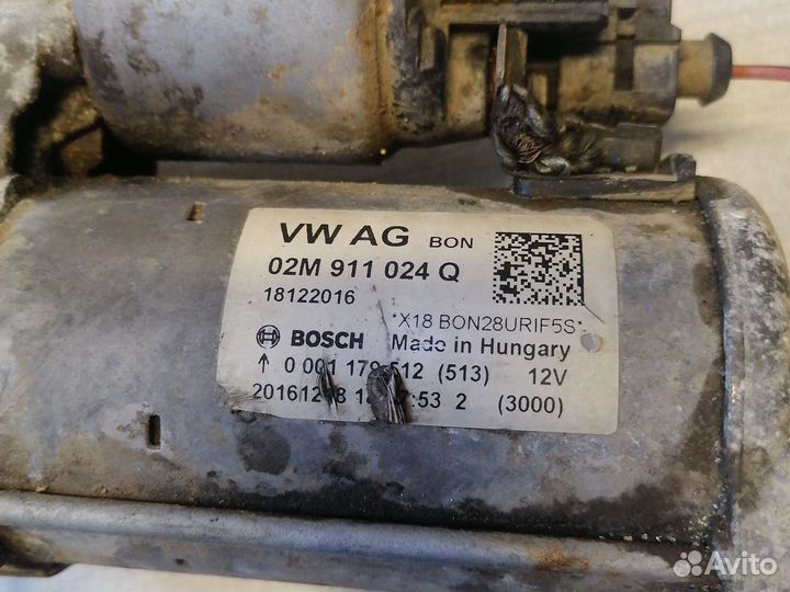 Стартер 02M911024Q VW Skoda