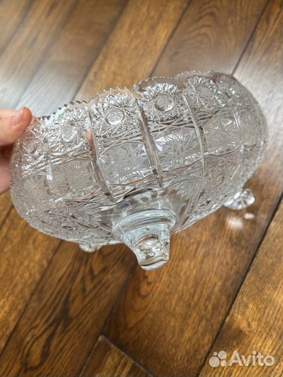 Ваза для фруктов Glasspo Чехия оригинал