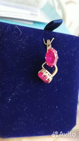 Золотые серьги 583 пробы СССР