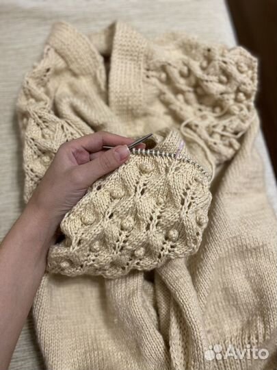 Вязаный кардиган ручной работы