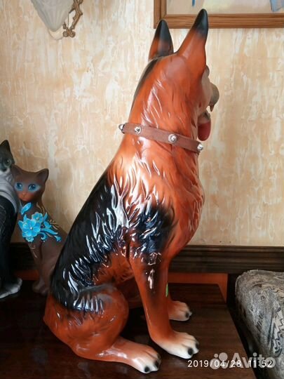 Собака, керамическика. Новая. 68 см