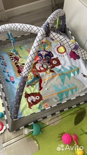 Детский развивающий коврик с бортиками