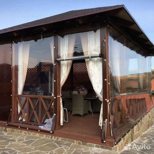 Мягкие окна для беседки