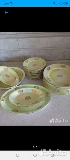 Тарелки ГДР, кахла,25 предметов