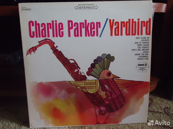 LP, джаз, винил Charlie Parker-Yardbird EX/NM