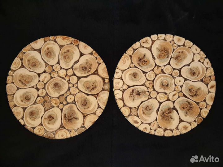 Подставка под горячее из можевельника