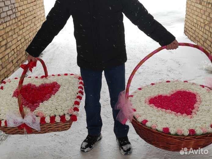 Букеты гиганты из роз