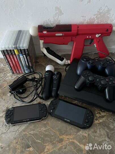 Продам комплект PS3 PSP PSVita