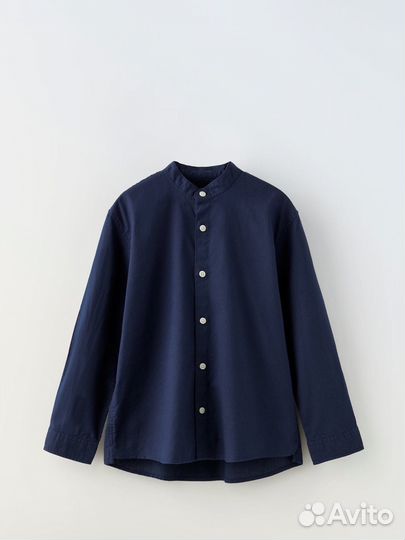 Хлопковая рубашка zara