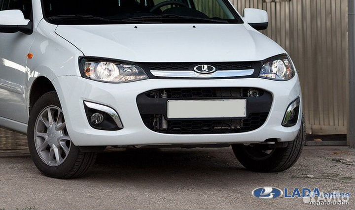 Накладка переднего бампера калина 2