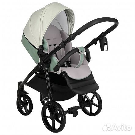 Коляска 2 в1 novo Tutis короб + прогулка Кожа