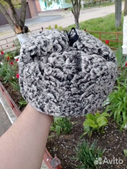 Шапка ушанка каракуль