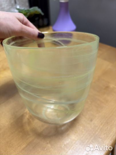 Цеточный горшок(стекло)