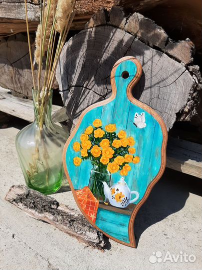 Доска с ручной росписью