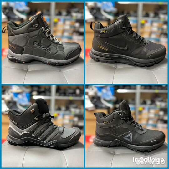 Кроссовки salomon adidas reebok и др/зимние/термо