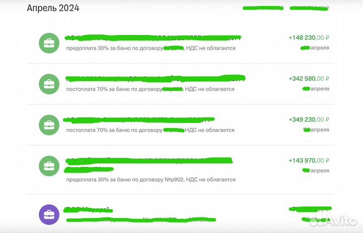 Готовый бизнес. Продажа бань. Чистыми 556.292 /мес