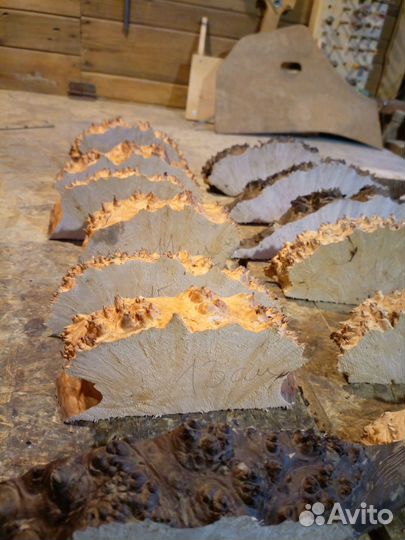 Бруски из сувеля, капа березы